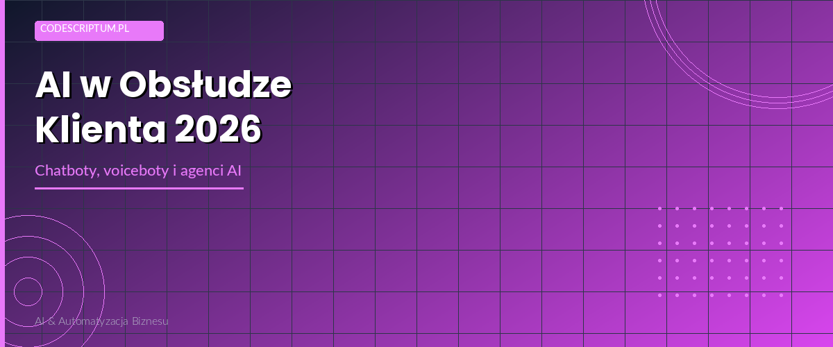 AI w obsłudze klienta 2026 – chatboty, voiceboty i agenci AI
