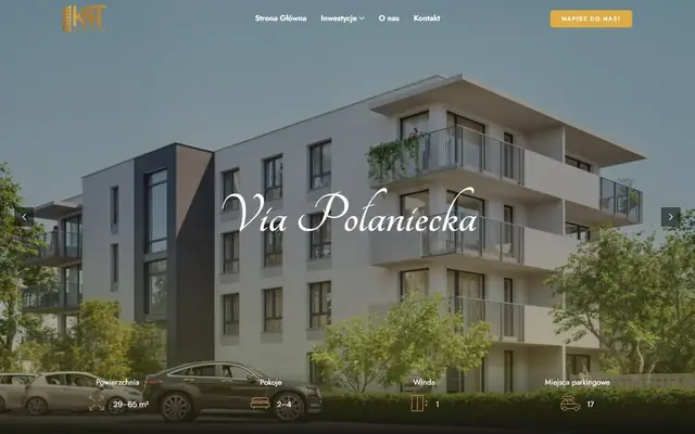 Zrzut strony: K4T - deweloper z Chełma, inwestycja Via Połaniecka