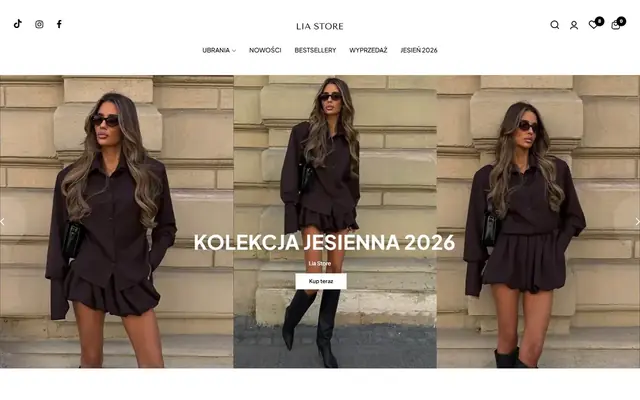 Zrzut strony: Lia Store - sklep z modą damską
