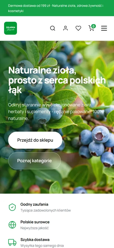 Wersja mobilna: Zielarnia Jagoda - sklep zielarski