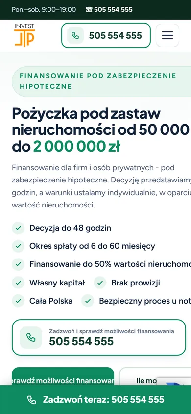 Wersja mobilna: Podzastaw - pożyczki pod zastaw nieruchomości