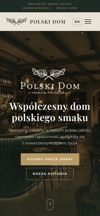 Wersja mobilna: Polski Dom - delikatesy premium i Wine & Cheese Bar w Łodzi