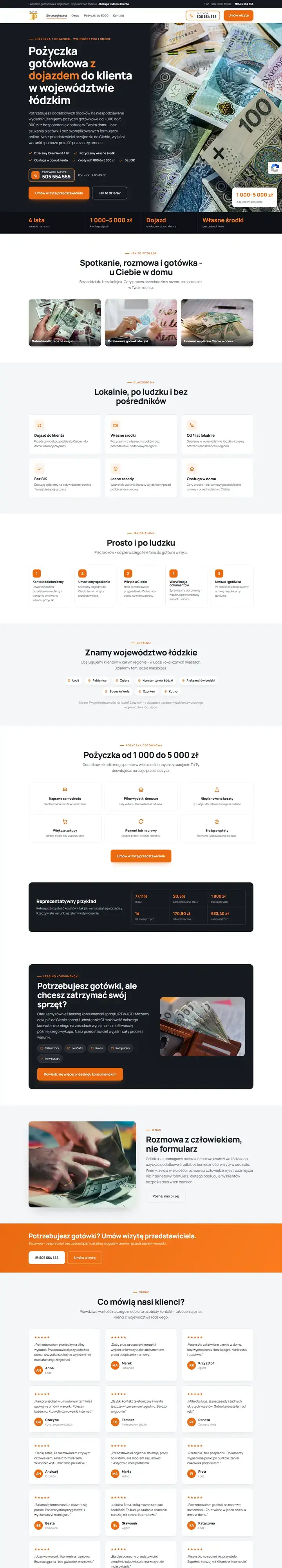 Zrzut całej strony: Szukam Pożyczki - pożyczki gotówkowe z dojazdem
