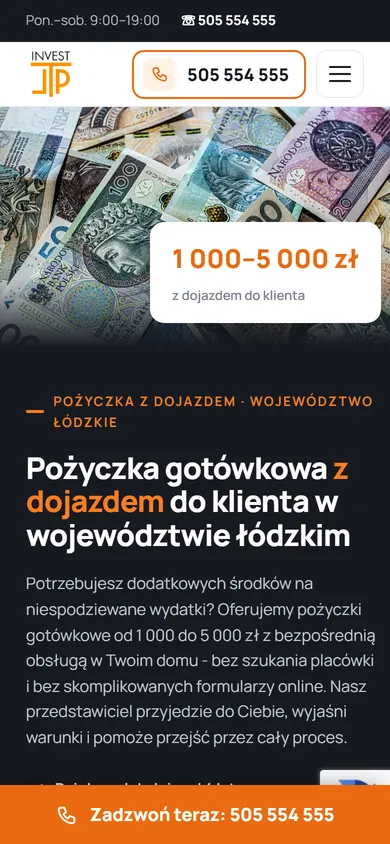 Wersja mobilna: Szukam Pożyczki - pożyczki gotówkowe z dojazdem