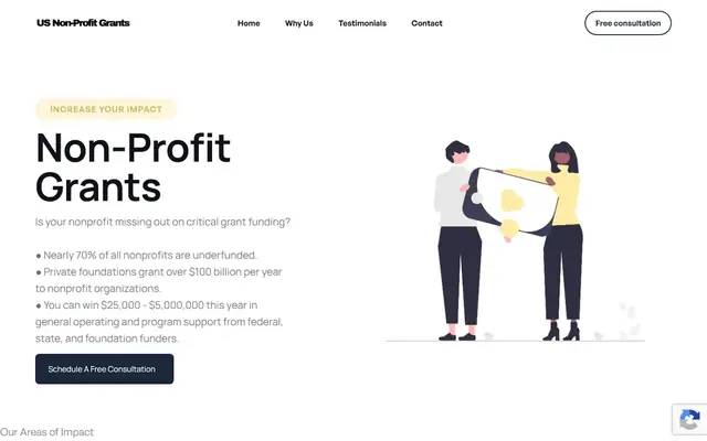 Zrzut strony: US Nonprofit Grants - granty dla organizacji w USA