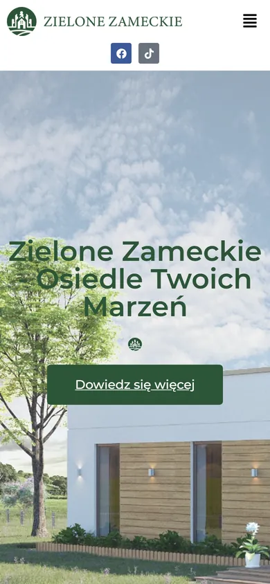 Wersja mobilna: Zielone Zameckie - osiedle 12 domów jednorodzinnych