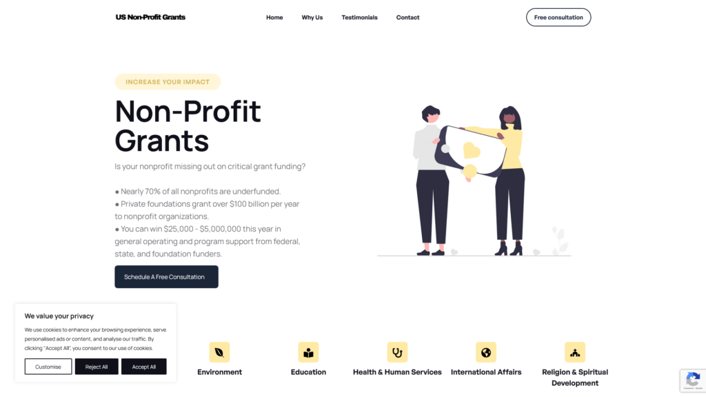 US Nonprofit Grants — Usługi grant writingu dla organizacji non-profit