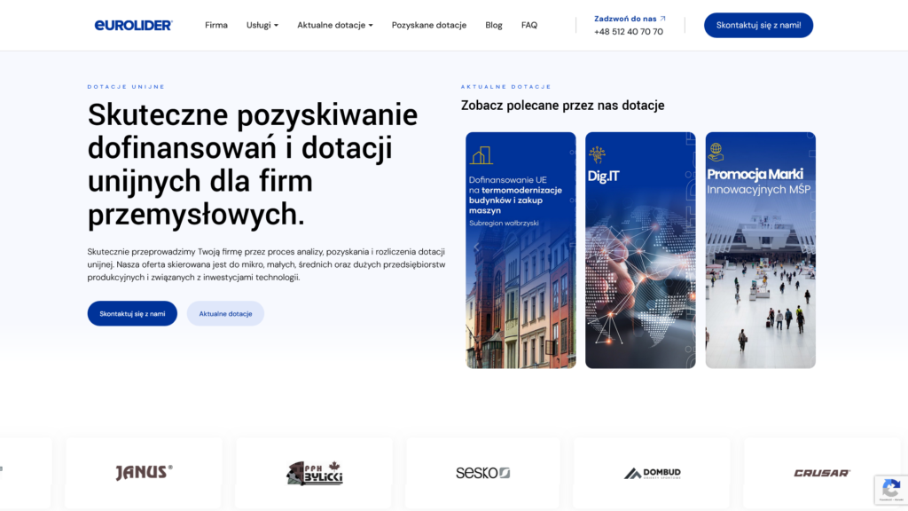 Eurolider — Pozyskiwanie i rozliczanie dotacji unijnych