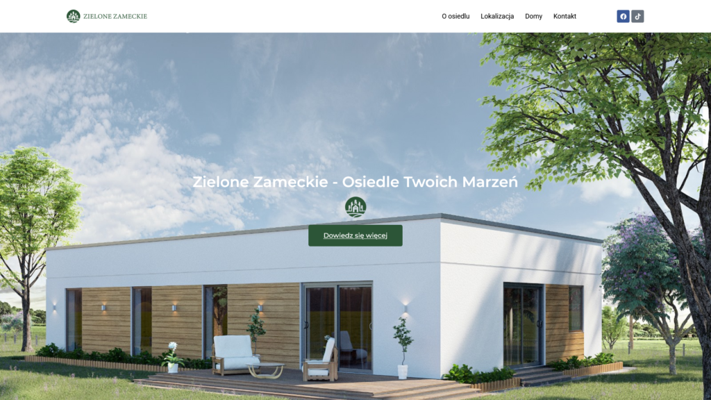 Zielone Zameckie — Osiedle domów jednorodzinnych