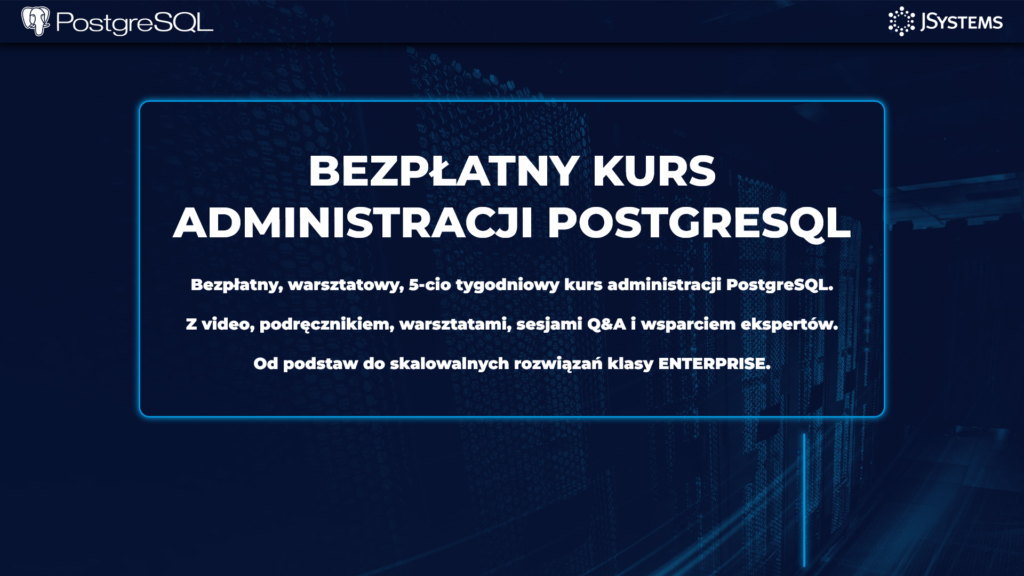 Bezpłatny kurs PostgreSQL — Landing page edukacyjny