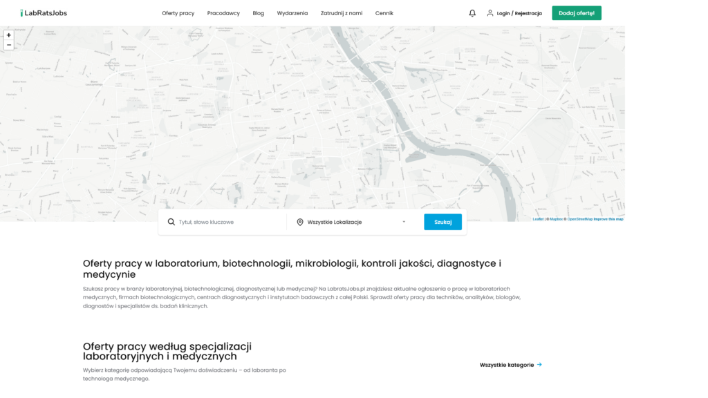 LabratsJobs — Portal pracy branży laboratoryjnej