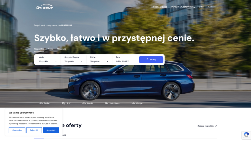 H71 Rent — Wynajem długoterminowy samochodów