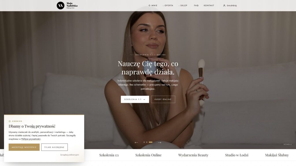 Maja Nadolska – portal kursów, biletów i voucherów makijażu